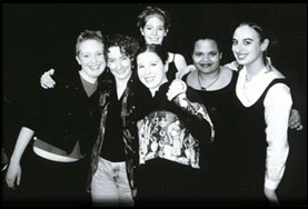 Kelley with her students
